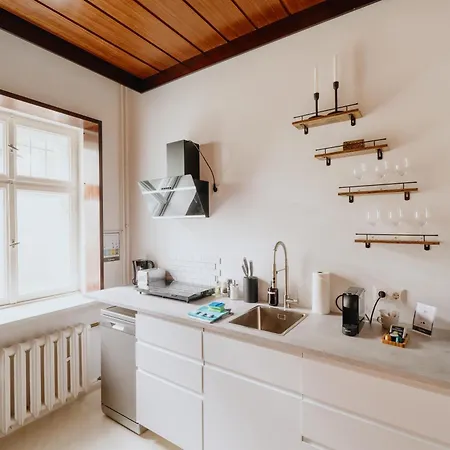 Apartament Homely - Library Style , Wooden Walls , Spacious , Friedrichshain Berlin